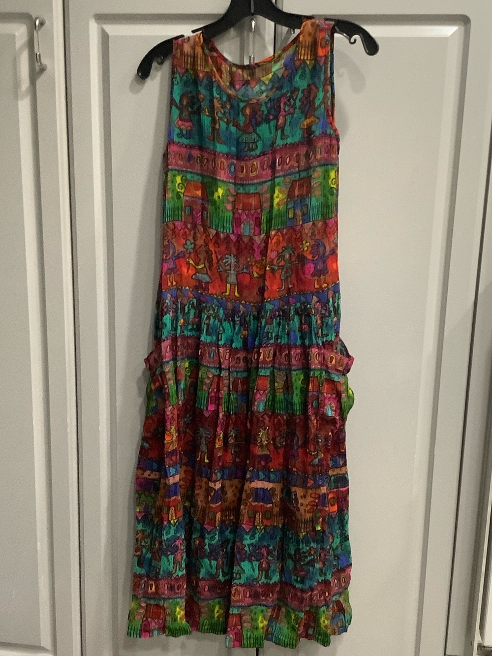 Bila Multicolor Printed Sleeveless Maxi Dress